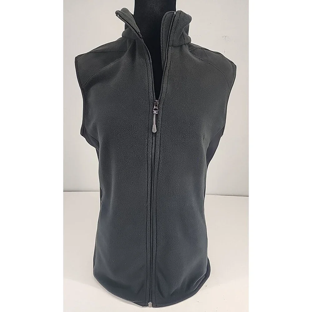 Columbia Titanium Medium | Black Fleece Full Zip‎ Vest Gorpcore Outdoors Winter